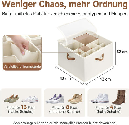 Stapelo – Verstellbare Aufbewahrungsbox für Schuhe & Kleidung