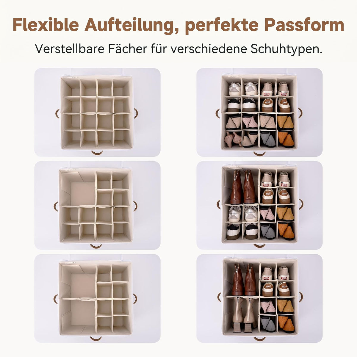 Stapelo – Verstellbare Aufbewahrungsbox für Schuhe & Kleidung
