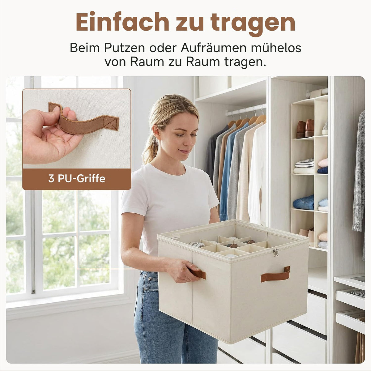 Stapelo – Verstellbare Aufbewahrungsbox für Schuhe & Kleidung