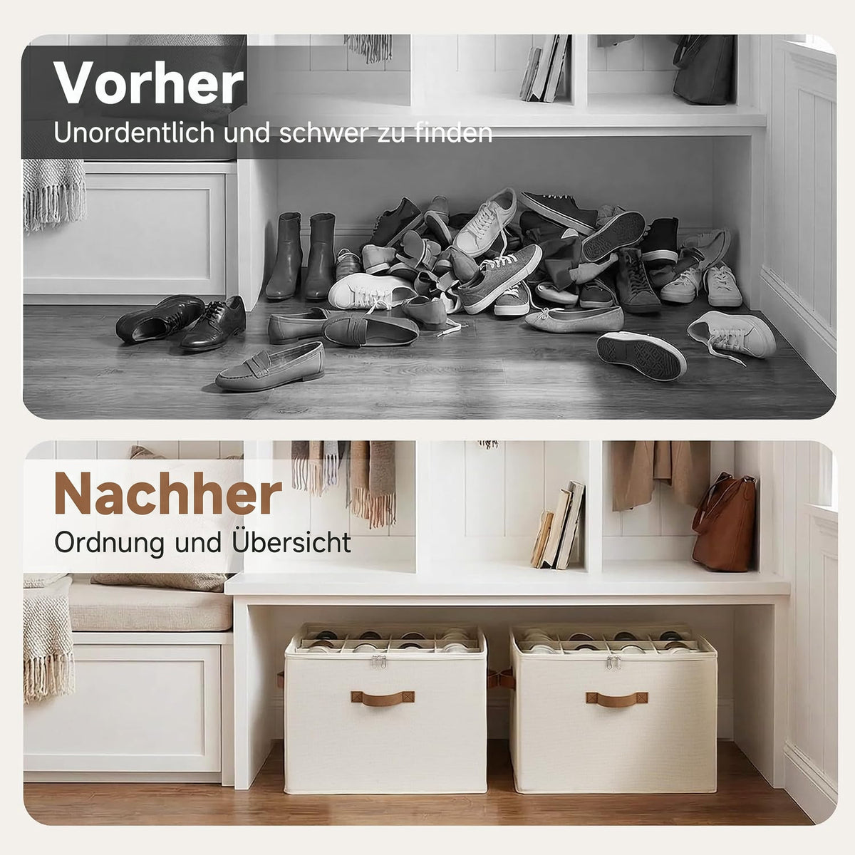 Stapelo – Verstellbare Aufbewahrungsbox für Schuhe & Kleidung